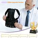 Posture Corrector for Women and Men, Adjustable Back Support Brace for Office, Home, Daily Wear, Breathable Shoulder Straightener for Upper Lower Back Pain Relief, Under Clothes Hunchback Correction, Medium