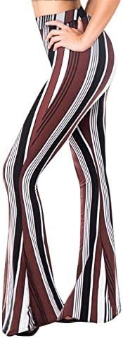 SATINA High Waisted Flare Leggings for Women - Yoga Pants for Women - Buttery Soft Bell Bottom Palazzo - Versatile Sizing, Large