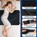 Grounding Mat for Bed, Grounding Mat for Sleeping, Tear-Resistant PU Leather Grounding Pad with Cord, Mattress Size Grounding Mat King (27"x78", Charcoal)