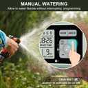 Watering Timer 4 Zone with Brass Inlet, Sprinkler Timer, Programmable Garden Outdoor Hose Faucet Timers with Rain Delay/Manual/Automatic Watering System, Water Hose Irrigation Timers 4 Outlet