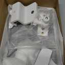 6W Solar Panel with Gutter Mount for Ring Cameras,Stick Up Cam, Stick Up Cam Pro, Outdoor Cam Plus Battery, Spotlight Cam Plus/Pro with Waterproof Cable and USB-C to Barrel Plug Adapter (White)