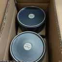 LERATIO Ceramic Dinnerware Sets for 8, High Edge Stoneware Plates and Bowls Set, Chip and Crack Resistant | Oven & Dishwasher & Microwave Safe Dishes Set, Service for 8 -Ashen