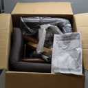 BestOffice Bar Stools Set of 2, PU Leather Swivel Bar Stools Kitchen Counter Height Bar Chairs with Hydraulic Adjustable for Kitchen, Dining Room and Restaurants (Brown)