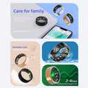 Smart Ring for Women & Men, Fitness Tracker with Heart Rate, Blood Oxygen, Blood Pressure, Sleep Monitoring, Step Counting, IP68 Waterproof for iPhone and Android Rose Gold 9