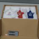 4th of July Star Shaped Flameless Candles with Remote and Timer, Real Wax Red White and Blue LED Candles, 250th Anniversary Patriotic Battery Operated Fourth of July Decor Set