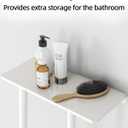 STWWO Wall Towel Rack for Rolled Towels, Towel Storage for Small Bathroom Can Holds 6 Large Towels, 30 inch Towel Racks with Shelf, White