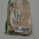 Women's Straw Woven Metal Chain Underarm Bags Small Zipper Beach Boho Shoulder Handbags Light Apricot