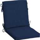Arden Outdoor Midback Chair Cushion, 18 x 16.5, Sapphire Blue Leala, 16.5"D x 18"W x 3.5"H