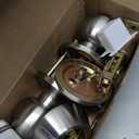 BESTTEN Keyed Same Exterior Door Knob and Single Cylinder Deadbolt Combo Set, Keyed Alike Entry Door Knobs with Lock and Keys for Entrance and Front Door, Satin Nickel