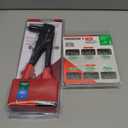 Arrow Heavy Duty Riveter Kit, Professional Pop Rivet Gun with Assorted 120 Rivets