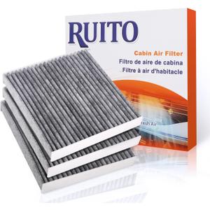 RUITO Cabin Air Filter Fits 2020-2023 Soul, 2021-2023 Seltos, 2017-2022 Sportage, 2016-2021 Tucson, 2019-2021 Veloster, 2020-2023 Venue, 2018-2022 Kona, Replace 97133-D1000, 97133-D3000, CF12160