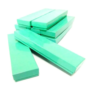 Teal Green Cotton Filled Cardboard Paper Jewelry Necklace, Bracelet, Earrings, Watches, Anklets Jewelry Gift Packaging Display Presentation Box Size-8.0" x 2.0" x 1.0" 13 total