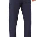 Men's Tall Classic Fit Flex Flat Front Dress Pants Formal Pants for Business & Office (Blue), Size 44W x 36L