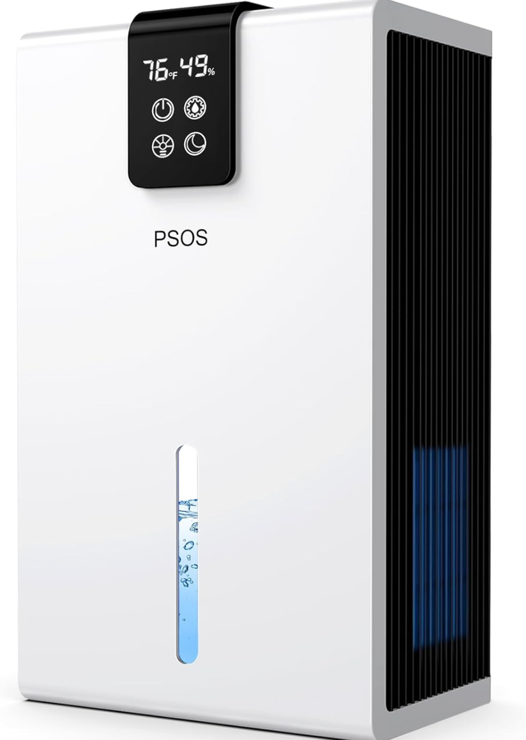 Electric Dehumidifier Ultra Quiet Room Dehumidifier 2800 ml Dehumidifier with LED Display Automatic Defrosting Sleep Mode Against Moisture Mould Ideal for Bedroom Bathroom