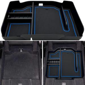 Center Console Organizer fit for Dodge RAM 1500 2500 3500 2025 2024 2023 2022 2021 2020 2019 Accessories Interior Storage Box Armrest Storage Tray (Blue) NOT FIT for 40/20/40 Split Bench Seat