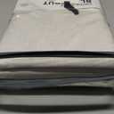 100% Blackout Shield Linen Blackout Curtains for Bedroom 108 Inches Long, Back Tab/Rod Pocket Living Room Drapes, Thermal Insulated Blackout Curtains 2 Panels Set, 50" W x 108" L,Cream