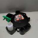 LCGP Bucket Dolly 5 Gallon Car Wash Professional Cleaning Bucket with Heavy Duty Wheeled Casters, Complimentary Strainer and Sprayer, Black