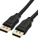 Amazon Basics DisplayPort 1.4 Cable, 32.4Gbps High-Speed, 8K@60Hz, 4K@120Hz, Dynamic HDR and 3D, Gold-Plated Plugs, 10 Foot, Black