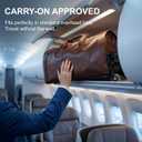 3-in-1 Convertible Rolling Garment Duffel Bag with Wheels, Brown, 50L | Carry On Travel, Wrinkle-Free Hanging Suit Dress, Weekender Bag, Detachable Cart Shoulder Strap, For Men Women