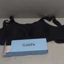 Gailife Womens Wireless Push Up Bras for Women No Underwire Seamless Full Coverage Supportive T Shirt Everyday Bras (Large, U Neck - Black)