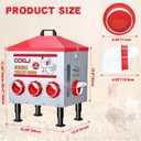 8-Port Poultry Feeder for Backyard Flocks – Holds 55 LBS, Stops Pecking Order Bullying, Adjustable Height, Galvanized Steel & Stainless Steel