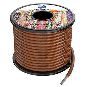 10awg Silicone Electrical Wire Cable 25FT Brwon 10 Gauge Hookup Wires kit Stranded Tinned Copper Wire Flexible and Soft High Temperature Resistance