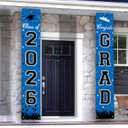 2026 Graduation Decorations, Graduation Banner Class of 2026, Hanging Congratulations/Congrats Grad Banner for Door and Porch, Party Decor - Blue