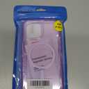 for iPhone 15 Case, Fits Magsafe,Heavy Duty Shockproof Protection Phone Cases with Screen Protector*1, Magnetic Transparent Protective Cover for iPhone 15 6.1 '', Gray