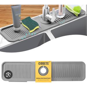Cobete Kitchen Sink Splash Guard, Grey