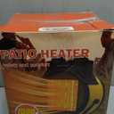 Outdoor Heaters for Patio, Outdoor Heater with Overheat Protection, 3S Fast Heating Portable 1500W Electric Garage Heater, Portable Patio Heaters for Space, Greenhouse