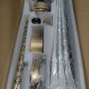 White and Gold Ceiling Fans with Lights and Remote, 52inch Modern Gold Ceiling Fan ETL Listed, 3 Downrods, 3 blade Gold Fan Reversible Quiet DC Motor, Timer,6-Speed for Outdoor Indoor,52in,White Gold