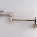Kingston Brass KS3106AL Restoration Wall Mount Pot Filler Kitchen Faucet, Polished Nickel
