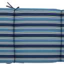 Blazing Needles Outdoor Chaise Lounge Cushion, 72" x 24", Tobago Ocean, 1 Count