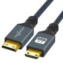 Twozoh Mini HDMI to Mini HDMI Cable 30CM/1Ft - Supports 3D 4K/1080P, Male to Male Connection