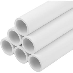 CKVIHAV 4Pcs 1 Inch PVC Pipe 17" Long White Sch40 Industrial PVC Pipes for Home DIY, Greenhouse, Garden, Farm, Workshop, Furniture Grade(1" x 17"L)