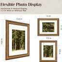11x14 Picture Frame Gold 2 Pack - Antique Wall Vintage Picture Frames