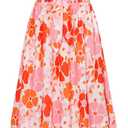 GRACE KARIN Womens Summer Floral Maxi Dresses 2026 Long Flowy Boho Dress Beach Vacation Sundresses Casual Clothes with Pocket, 2XL