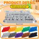 2 x BreezeHug 10 Pcs Mini Train Christmas Stocking Stuffers 3D Printed Train Models Retro Steam Locomotive Figurines for Birthday Party Favor Decor