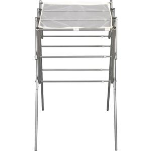 Household Essentials Clothes Drying Rack, Foldable, Expandable and Collapsible Laundry Drying Rack, Silver