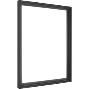 MCS Canvas Float Frames 18x24 Frame, Black Frame for Finished Canvases, Vertical & Horizontal Wall Hanging Large with Adhesive for Canvas Paintings (1-Pack)