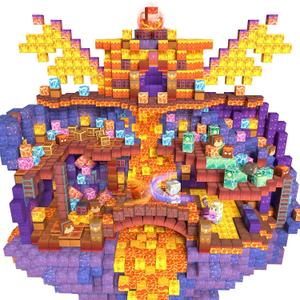 Rurvale 200Pcs Magnetic Blocks Building Toys for Toddler 3 4 5 6 7 8 Year Old Boy Girl Magnet Cubes Birthday Gift for Kids 4-8, 8-12 STEM Educational Leanrning Stacking Toy