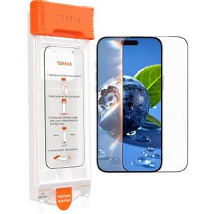 TORRAS OrigArmor for iPhone 17 Pro Screen Protector [100% Anti Reflection][3D Full Coverage Fit] Military-Grade Shatterproof 9H+ Tempered Glass Anti-Scratch Screen Protector 17 Pro 6.3" 1-Pack