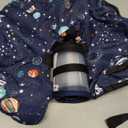 Elevated Inflatable Dog Cone Collar to Stop Licking, Doggie Donut Collar After Surgery, Soft Dog Cone Alternative for Medium Dogs (M(Neck 9"-12.5"), Navy)