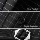 BABEYOND Men's Suit Vest Slim Fit Waistcoat Business Dress Vests for Suit Tuxedo (Black, M)