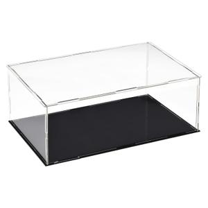 uxcell Acrylic Clear Display Case Box Dustproof Protection Showcase Cube Collectibles Show Box 11.8x5.9x3.9inch