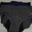 Rdiner Heavy Flow High Absorbency Period Underwear Women, Leakproof Panties Postpartum Menstrual Hipster Briefs Teens 3 Pack Medium