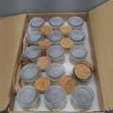 Brajttt Mini Yogurt Jars 30 Pack, 7 oz Glass Favor Jars with Cork Lids, Pudding Containers with Lids, Mason Jar Wedding Favors Honey Pot with Label Tags and String