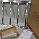 HARNDY Electric Towel Rack with Voice Control for Alexa & Google Home,TUYA - Wall-Mounted Bathroom Heating Towel Warmer,Plug-in,Stainless Steel Material (Square Brushed with Timer, 4 Bar)