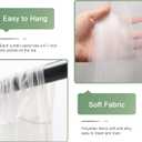 Tulle Backdrop Curtain with Lights String 10FT X 10FT Ivory Sheer Tulle Backdrop Curtains for Wedding Birthday Party Reception Photo Booth Background Decorations (2 Panels 5x10FT)