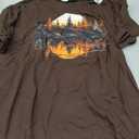 Nature Reflection Forest Trees Outdoor Wildlife T-Shirt M Brown